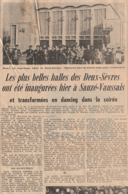 Les plus belles halles des Deux Sèvres - Le NR du 30-11-1953