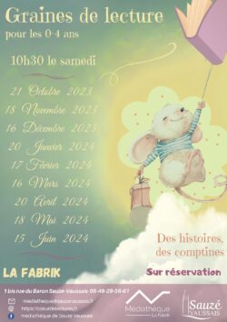 Affiche Graines de lecture 2023-2024